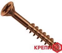 Саморез по дереву с неполной резьбой и потайной головкой со сверлом